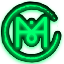 M logo